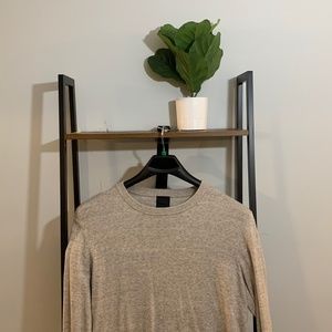 H&M beige fine knit cotton sweater